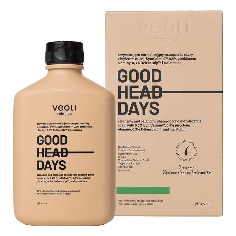 Veoli Botanica Good Head Days Oczyszczająco-normalizujący szampon do skóry z łupieżem 300 ml