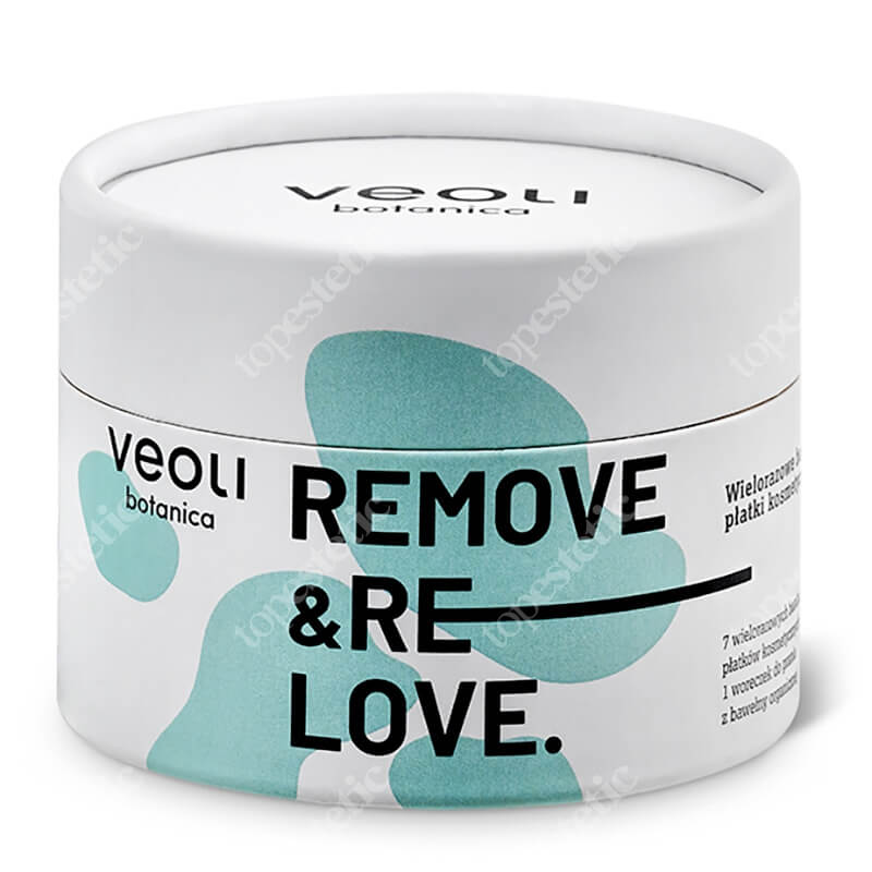 Veoli Botanica Reusable Bamboo Facial Pads "Remove and reLove" Wielorazowe bambusowe płatki kosmetyczne 7 szt