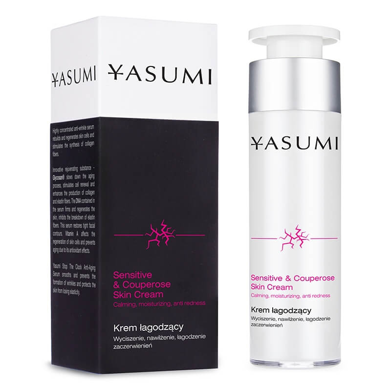 Yasumi Sensitive &amp; Couperose Skin Cream Łagodzący krem na naczynka 50 ml