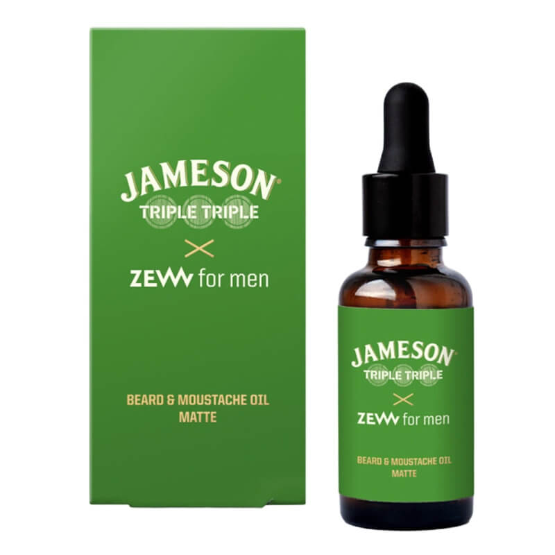 Zew For Men Jameson Triple Triple Beard And Moustache Oil Matte Olejek do brody matowy 30 ml
