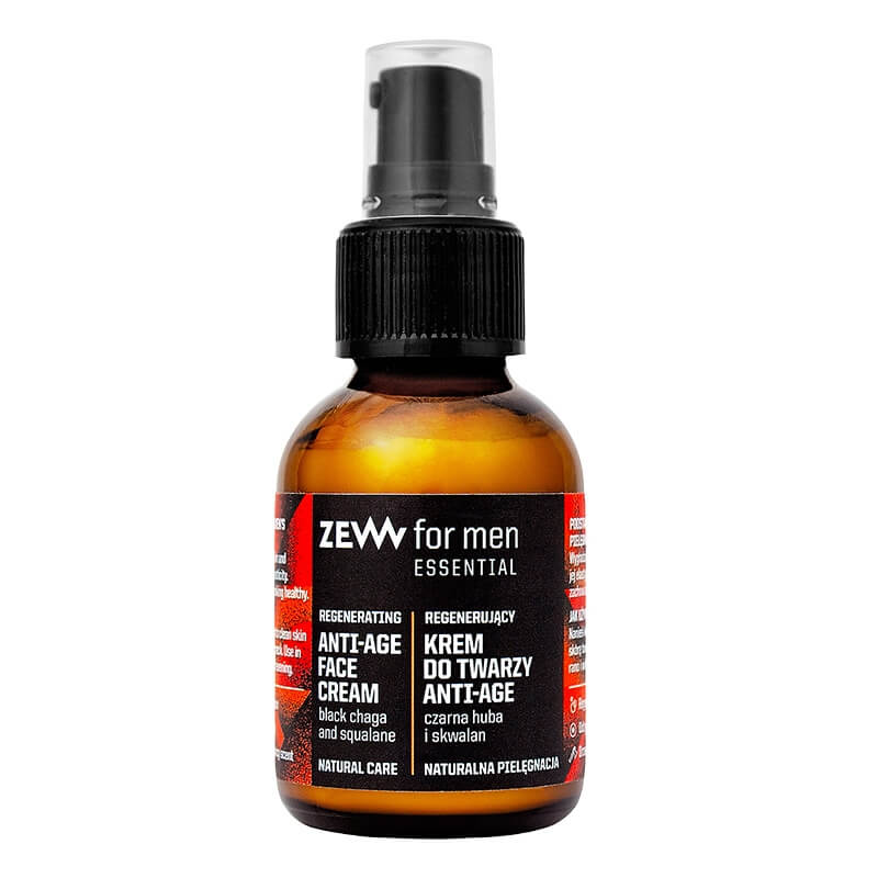 Zew For Men Krem Do Twarzy Anti Age Regenerujący krem przeciwzmarszczkowy do twarzy skóra tłusta i mieszana 50 ml