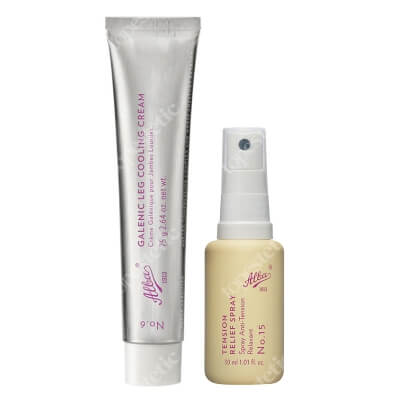 Alba1913 Tension Relief Spray + Galenic Leg Cooling Cream ZESTAW Spray łagodzący przeciążenia 30 ml + Galeniczny chłodzący krem do przemęczonych nóg 75 g