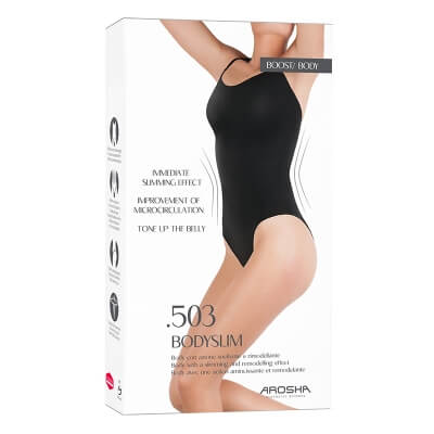 Arosha .503 Body Slim z Dermofibry® Bio Infrared Body rozmiar S/M (kolor czarny) 1 szt