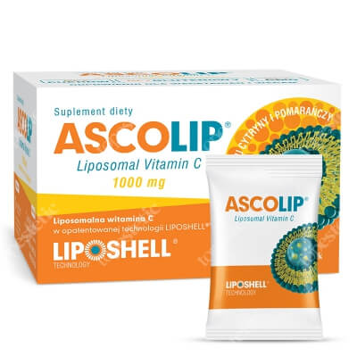 Ascolip Liposomal Vitamin C 1000 mg Wysokowydajna liposomalna witamina C, 30x5 g