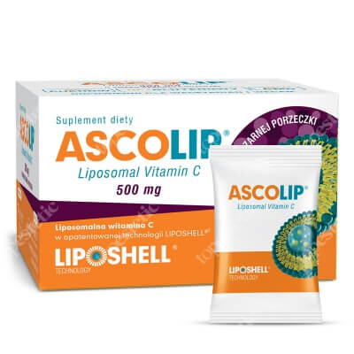 Ascolip Liposomal Vitamin C 500 mg Liposomalna witamina C 500 mg o smaku czarnej porzeczki 30 x 5g