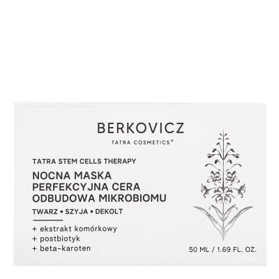 Berkovicz Night Mask Perfect Skin Nocna maska perfekcyjna cera probiotyczna odbudowa mikrobiomu 50 ml