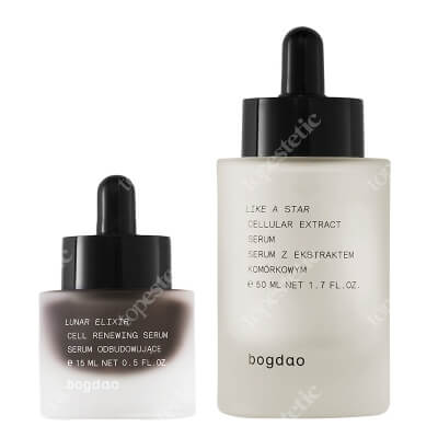 Bogdao It's a Match 2 ZESTAW Serum odbudowujące na noc 20 ml + Nawilżające serum z ekstraktem komórkowym 50 ml