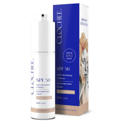 Clochee Sunscreen Face Cream SPF 50 Krem do twarzy z filtrem SPF50 50 ml