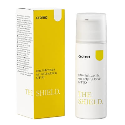 Croma The Shield – Ultra-Lightweight Lotion SPF 50 Ultralekki balsam przeciwstarzeniowy 50 ml