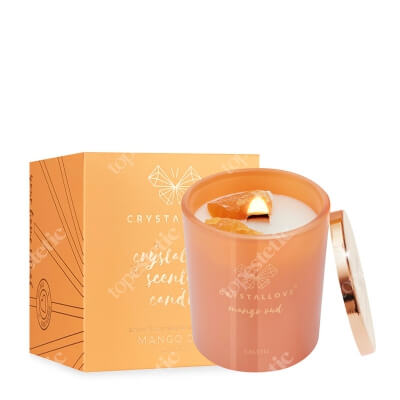 Crystallove Świeca Sojowa Świeca sojowa z kalcytem Mango Oud 400 g