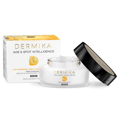 Dermika Age &amp;amp; Spot Intelligence Krem naprawczy redukcja zmarszczek i przebarwień na noc 50 ml