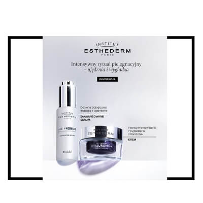 Esthederm Ujędrnienie &amp; Wygładzenie ZESTAW Serum przeciwstarzeniowe 30 ml + Krem nawilżający ze skoncentrowanym kwasem hialuronowym 50 ml