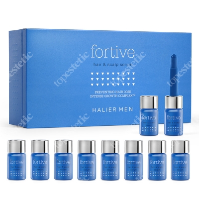 Halier Fortive Hair &amp; Scalp Serum Serum do włosów dla mężczyzn 10 ampułek