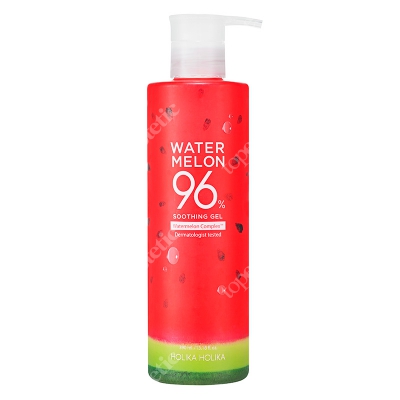 Holika Holika Water Melon Soothing Gel Nawilżający, lekki żel do ciała oraz twarzy z zawartością 96% ekstraktu z arbuza 390 ml