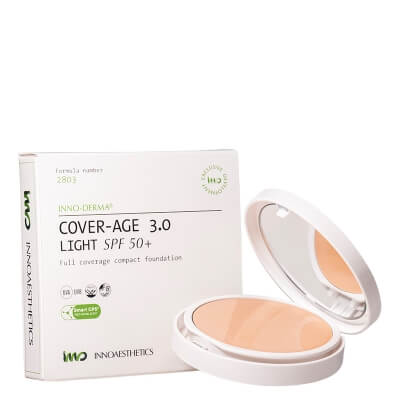 Innoaesthetics Cover-Age 3.0 SPF 50+ Podkład kompaktowy z ochroną (odcień Light) 12 g