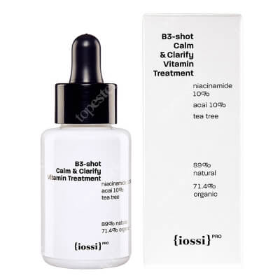 Iossi B3 Shot Calm and Clarify Vitamin Treatment Serum z niacynamidem w aktywnym stężeniu 10% i z wit. C 30 ml