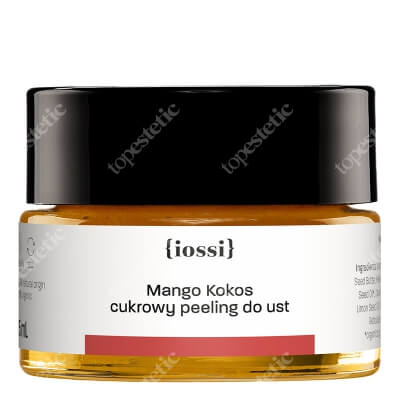 Iossi Mango Kokos Cukrowy peeling do ust z woskiem pszczelim 15 ml