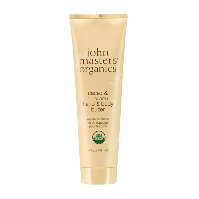 John Masters Organics Cacao &amp; Cupucacu Hand &amp; Body Butter Mus do rąk i ciała z ekstraktem z kakao i masłem cupuacu 118 ml