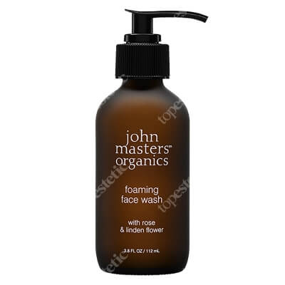 John Masters Organics Foaming Face Wash - Rose &amp; Linden Flower Żel do mycia twarzy z różą i kwiatem lipy 112 ml