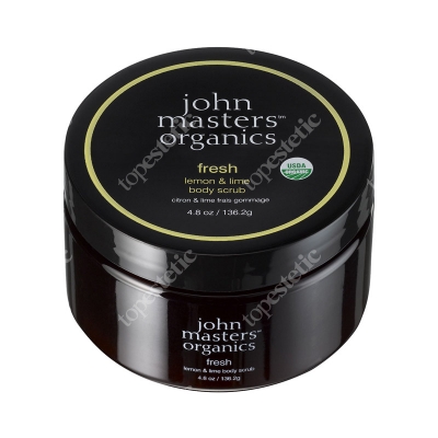 John Masters Organics Fresh Lemon &amp; Lime Body Scrub Odświeżająca cytryna i limonka – peeling do ciała 136 g