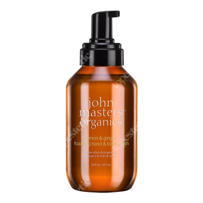 John Masters Organics Lemon &amp; Ginger Foaming Hand &amp; Body Wash Cytryna &amp; Imbir delikatny żel do mycia rąk 473 ml