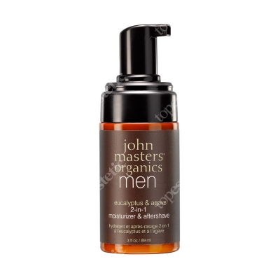 John Masters Organics Men Eucalyptus &amp; Agave 2 in 1 Moisturizer &amp; Aftershave Krem nawilżający i po goleniu 2 w 1 dla mężczyzn 89 ml
