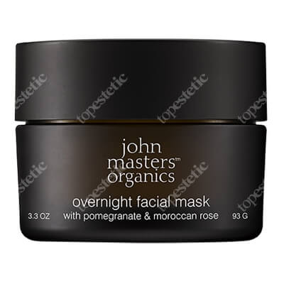 John Masters Organics Overnight Facial Mask - Pomegranate &amp; Moroccan Rose Maska do twarzy z granatem i różą na noc 93 g