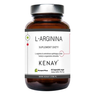 Kenay L- Arginina Suplement diety 60 kapsułek