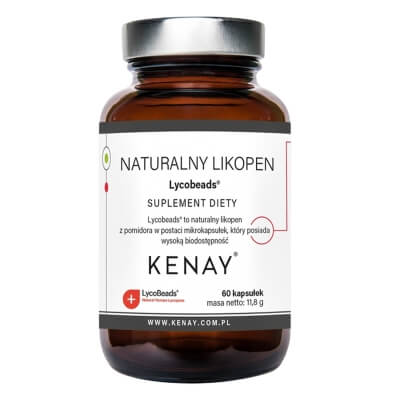 Kenay Naturalny Likopen Lycobeads Suplement diety 60 kapsułek