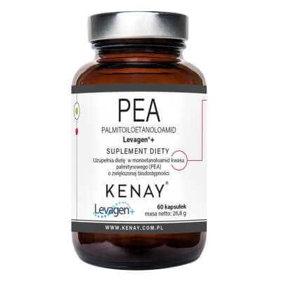 Kenay PEA Palmitoiloetanoloamid Levagen Suplement diety 60 kapsułek
