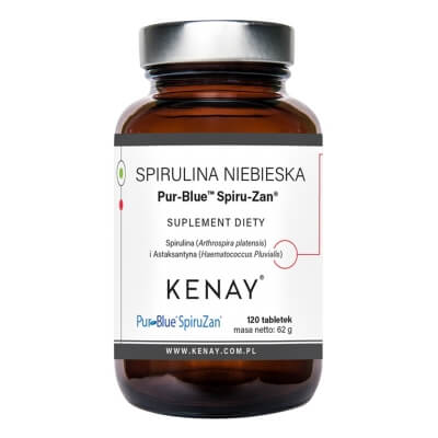 Kenay Spirulina Niebieska Pur-Blue™ Spiru-Zan® Suplement diety 120 tabletek