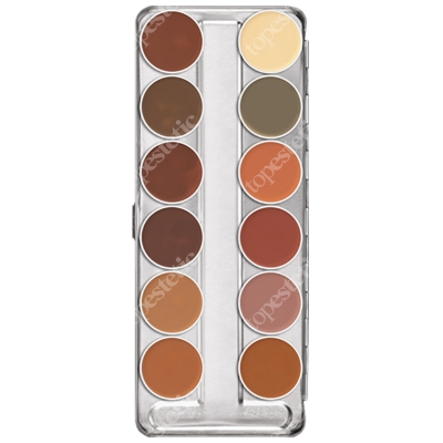 Kryolan Dermacolor Camouflage Creme Paleta 12 kol. kamuflaży (kolor B) 40 g
