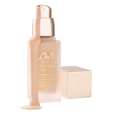 Lami Cosmetics Goddess Skin Radiant Skin Foundation Podkład rozświetlający z efektem glow (kolor Light Warm) 30 ml