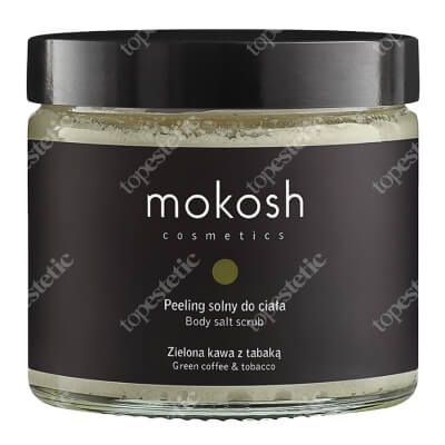 Mokosh Body Salt Scrub Green Coffee &amp; Tobacco Peeling solny do ciała - Zielona kawa z tabaką 300 g