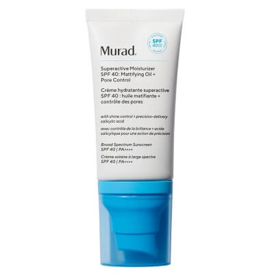 Murad Superactive Moisturizer SPF 40 Mattifying Oil + Pore Control Krem o działaniu matującym z SPF 40 50 ml