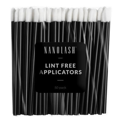 Nanolash Lint Free Applicators Welurowe aplikatory do brwi i rzęs 50 szt