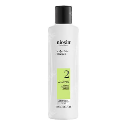Nioxin System 2 Scalp + Hair Shampoo Szampon do włosów naturalnych z widocznym przerzedzeniem 300 ml
