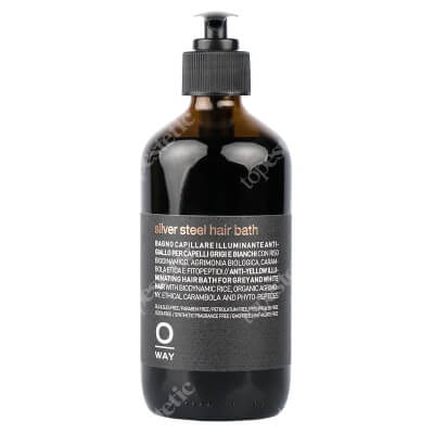 O Way Silver Steel Hair Bath Rozświetlająca kąpiel anti - yellow dla siwych włosów 240 ml