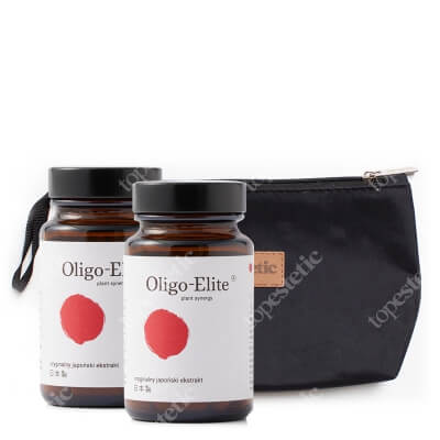 Oligo Elite Plant Energy x 2 ZESTAW Ektrakt z liczi i zielonej herbaty 2 x 30 kaps. + kosmetyczka gratis 1 szt