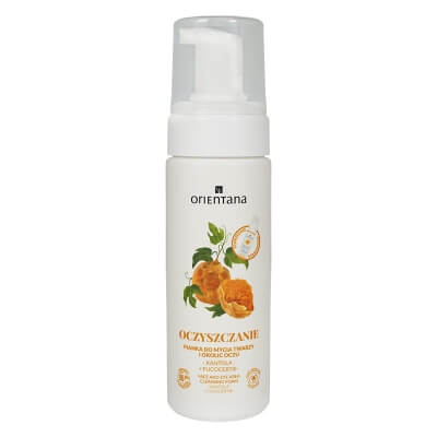 Orientana Natural Face Cleansing Foam - Kantola Nawilżająca pianka do mycia twarz - Gurdlina Japońska 150 ml