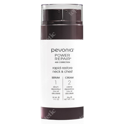 Pevonia Rapid Restore Neck &amp; Chest Serum &amp; Cream Serum &amp; Krem do szyi i dekoltu 2 x 30 ml