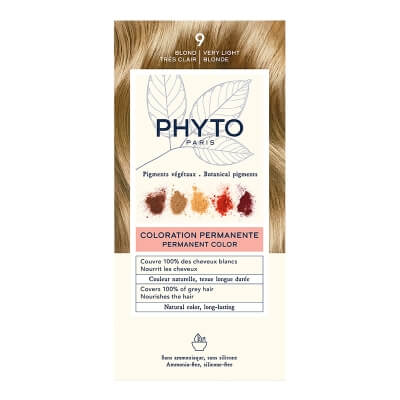Phyto Hair Dye Farba do włosów - bardzo jasny blond (kolor 9 Blond Tres Clair) 1 szt