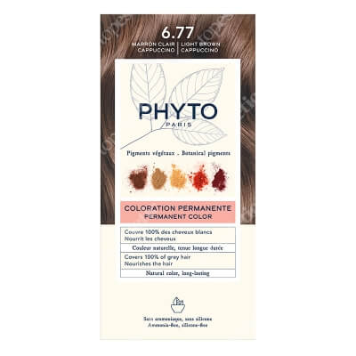 Phyto Hair Dye Farba do włosów - jasne brązowe capuccino (kolor 6.77 Marron Clair Cappuccino) 1 szt