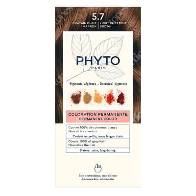 Phyto Hair Dye Farba do włosów - jasny kasztanowy brąz (kolor 5.7 Chatain Clair Marron) 1 szt