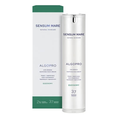 Sensum Mare Exo-Renew Soothing Face Cream Kojąco – regenerujący krem z kompleksem łagodzącym i egzosomami 50 ml