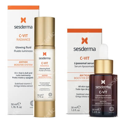 Sesderma C-VIT Radiance + C-VIT Serum ZESTAW Krem rozświetlający 50 ml + Serum liposomowe 30 ml