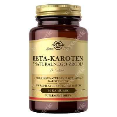 Solgar Beta-karoten z naturalnego źródła D. salina 60 kapsułek