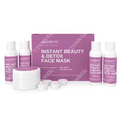 Swederm Instant Beauty &amp; Detox Face Mask Maska do twarzy 4x 15 ml