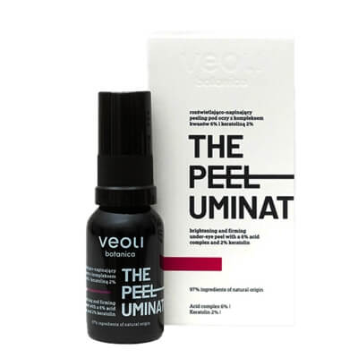 Veoli Botanica The Peeluminator Rozświetlająco-napinający peeling pod oczy 15 ml