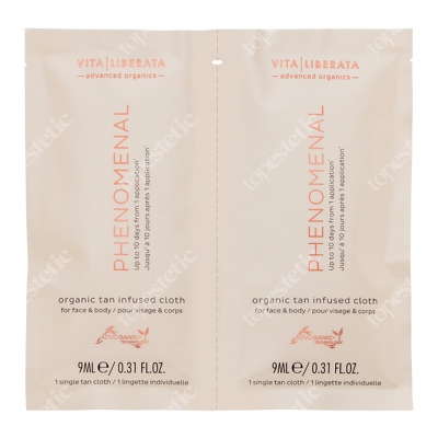 Vita Liberata Organic Botanical Tan Infused Cloths Chusteczki samoopalające 4 szt